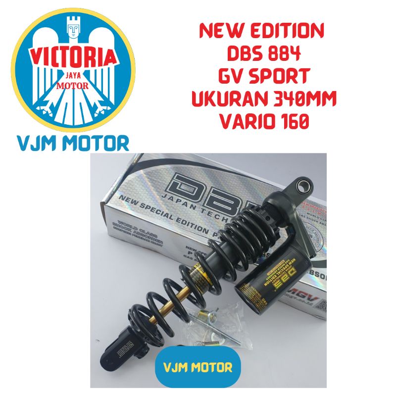 Shock DBS Vario 160 Shockbreker tabung Vario 160 ukuran 340mm type 8844 GV sport New Edition DBS
