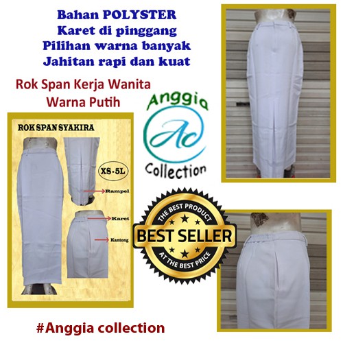 rok span ukuran 4L dan 5L-rok kerja-rok span syakira-rok polyester-rok kerja modis-rok kerja wanita