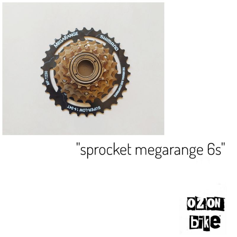 sprocket shimano megarange 6 speed