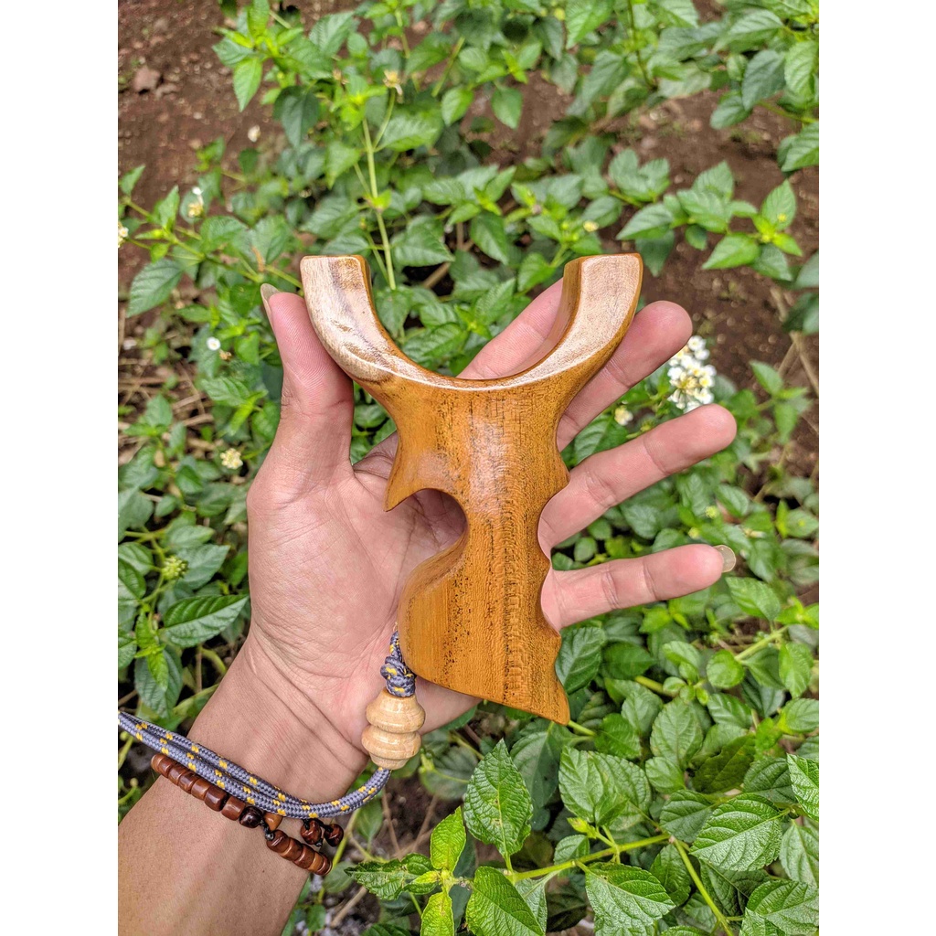 Frame ketapel ikan kayu jati