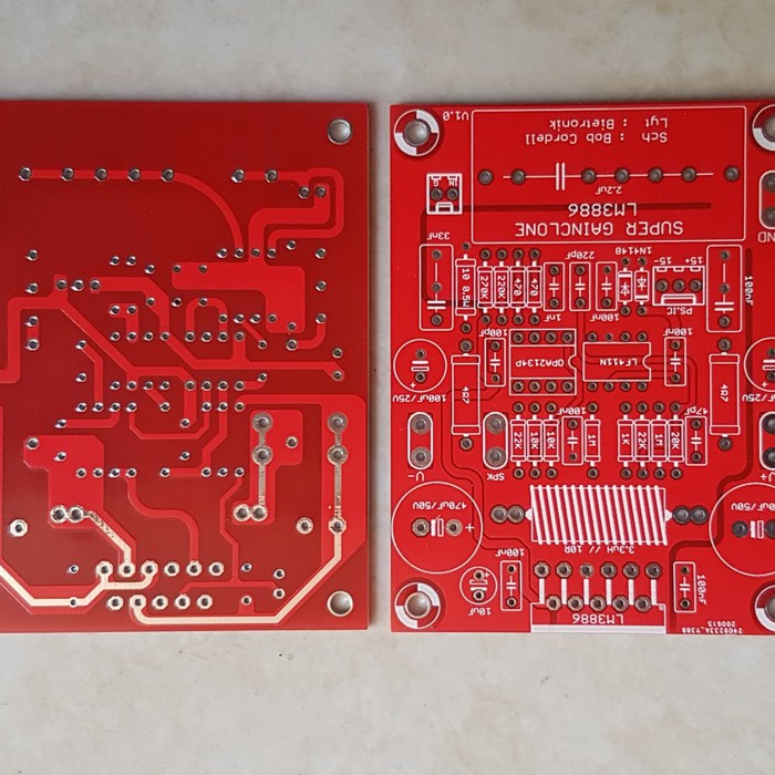 Jual PCB LM3886 Amp Dauble layer Sch Bob Cordell Indonesia|Shopee Indonesia