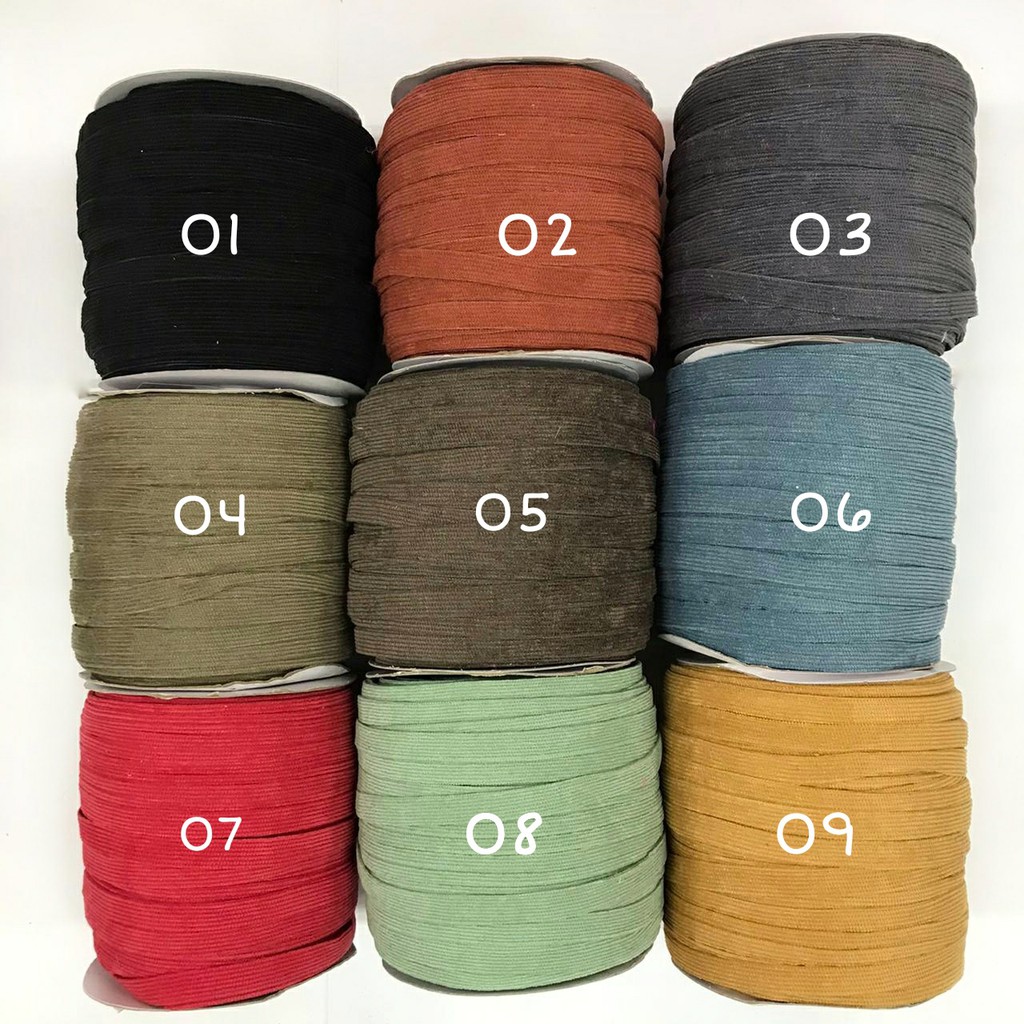 1 YARD -  1 CM PITA CORDURAY | PITA KOREA | BAHAN CRAFT ( 3/8 &quot;)