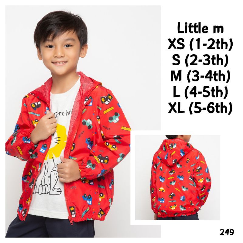 Jaket parasut anak cowok Little m
