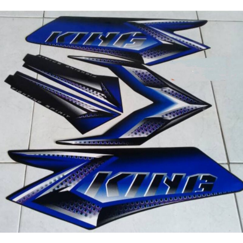 stiker RX king new 2008 warna biru