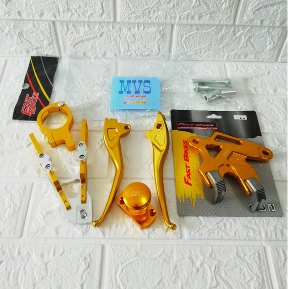 Handle Rem Variasi + Cover Kaliper + Tutup Minyak Stempel + Kleman Selang = Beat Fi, Vario 110 Fi, S