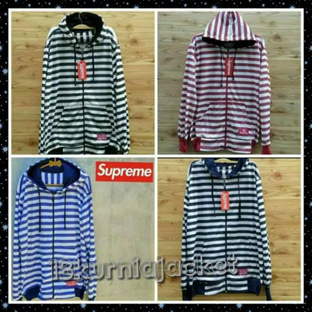 JAKET SWEATER SALUR BELANG BELANG NAVY PUTIH HITAM PUTIH BIRU PUTIH ABU PUTIH MAROON PUTIH(BISA COD)