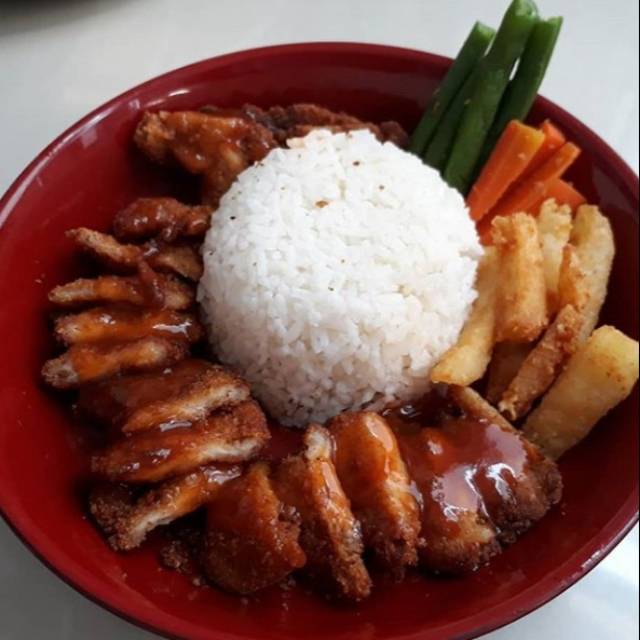 

Nasi Bistik Vegetarian