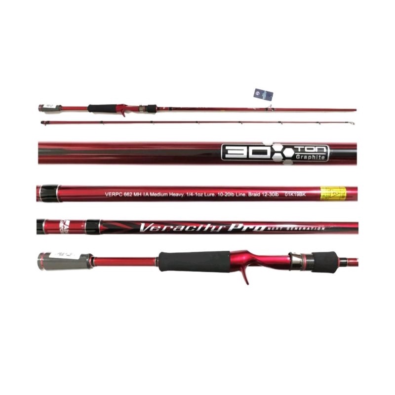 Stik Joran BC Abu Garcia Veracity Pro Next Generation VERPC 602MH,662MH