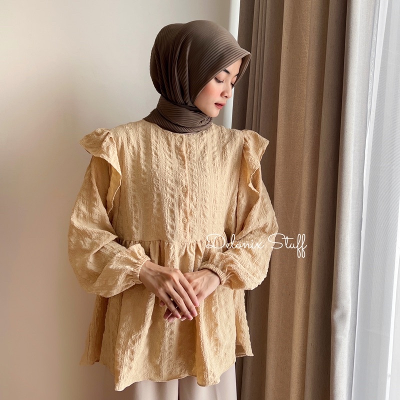 Lavera crinkle blouse