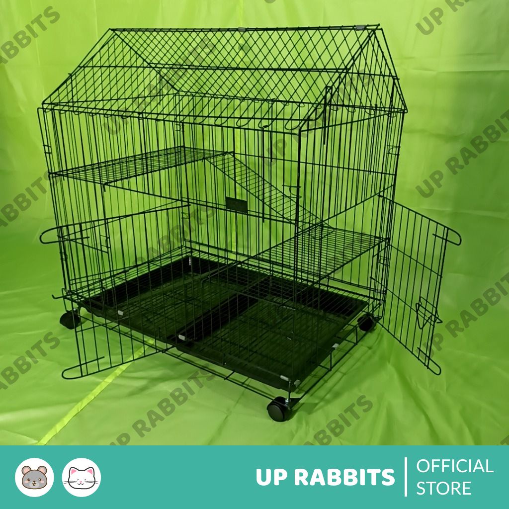 kandang kucing ukuran XXL 90x60 besi tebal JUMBO-1