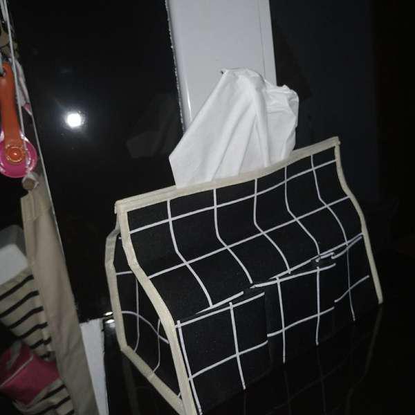 Tempat Tisu Lipat Organizer Motif Kotak Tissue Dekorasi Kamar Ruang Tamu Murah Gl029