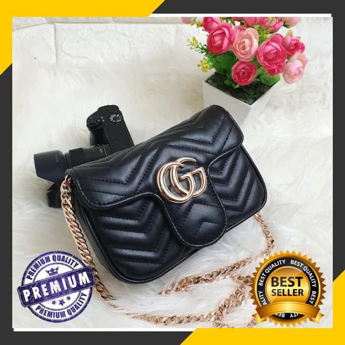 Tas Wanita Gucci Nagita Baby Marmont Super Mini Branded Import Murah