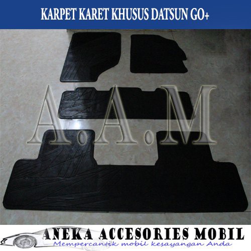 TERLARIS -   Karpet Karet Datsun Go+ Panca, Karpet Lantai datsun Go+ Panca, Car Mat Fullset Khusus