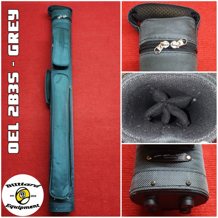 Oel Custom Case 2X3 - Grey Tas Billiard Cue Case Billiard