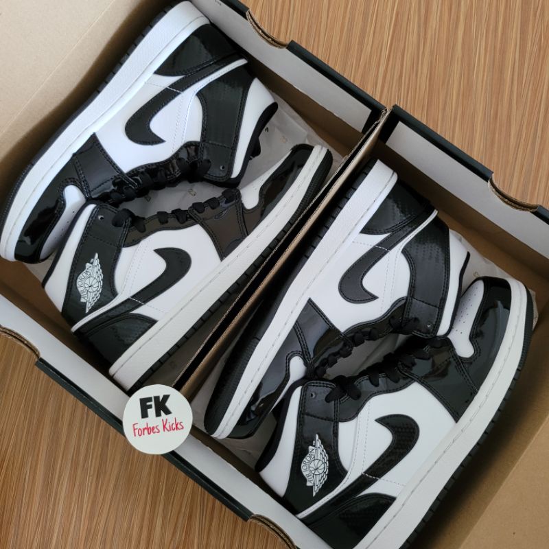 Air Jordan 1 Mid SE All Star Weekend Carbon Fiber || light smoke grey black white