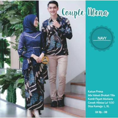 Baju Set Kebaya Model Terbaru/couple Batik Kebaya Tunangan/kebaya Batik Kekinian..