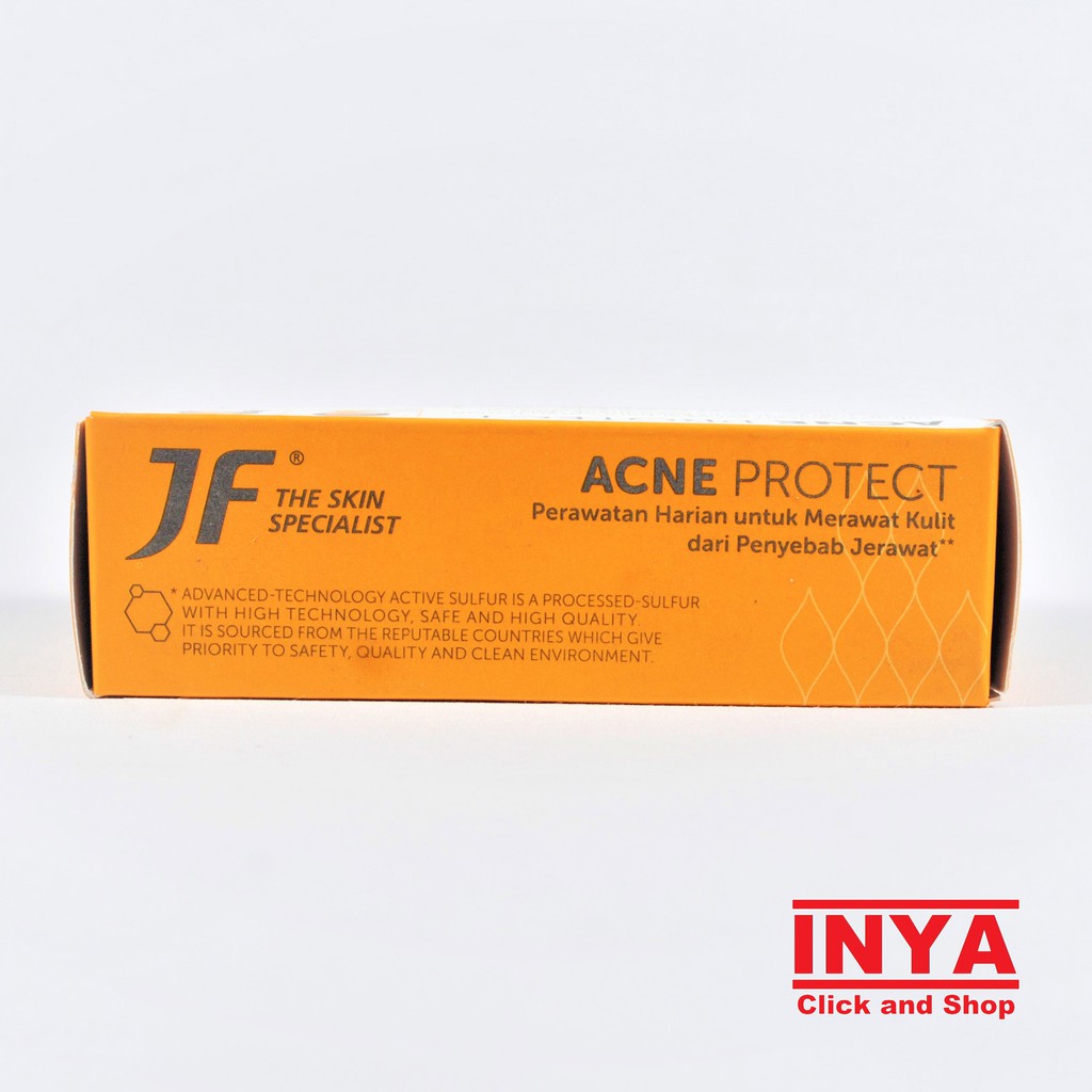 JF SULFUR ACNE PROTECT OILY CARE 90gr Facial Soap Bar by Dermatologist - SABUN BATANG