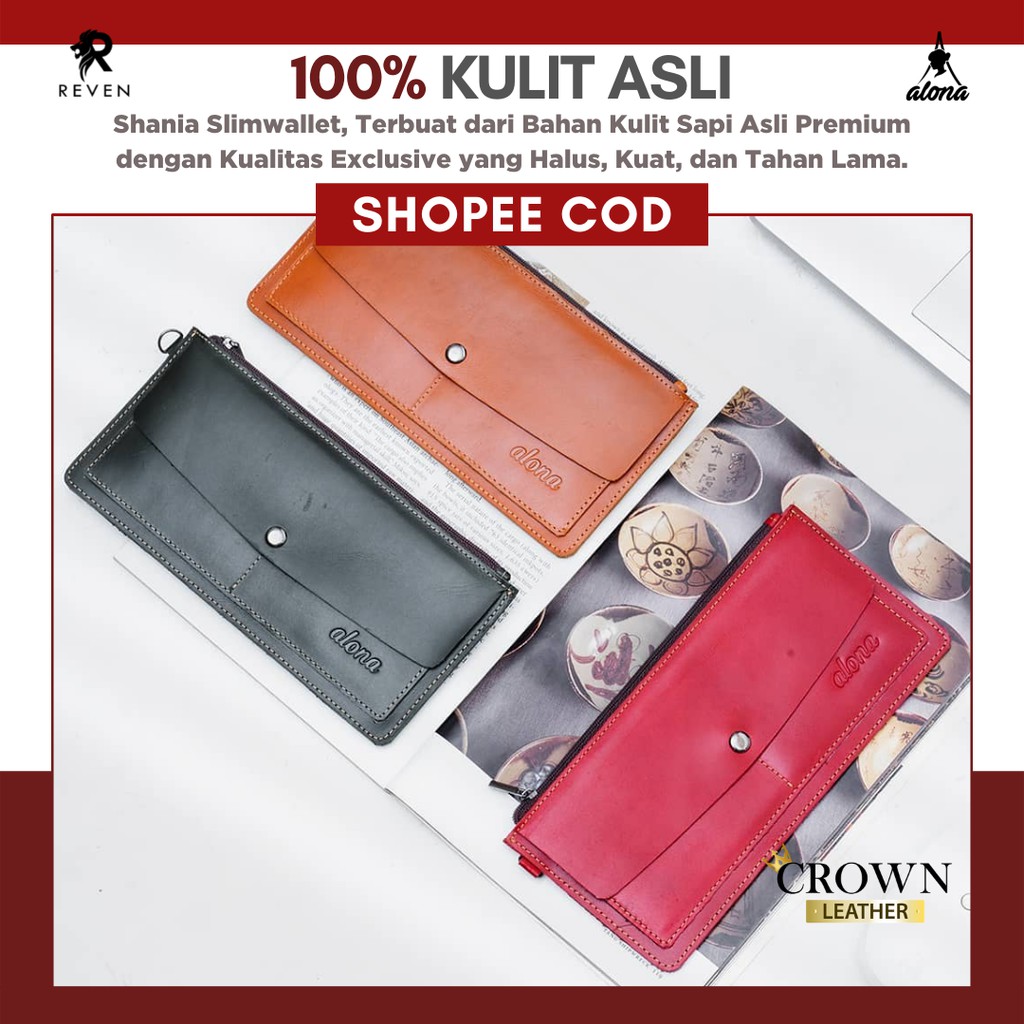 [ COD ] Dompet Panjang Tipis Wanita Shania Wallet