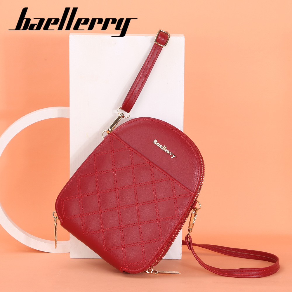 BAELLERRY N2501 Tas Selempang Wanita Dompet Panjang Wanita Dompet Handphone Sling Bag WATCHKITE WKOS