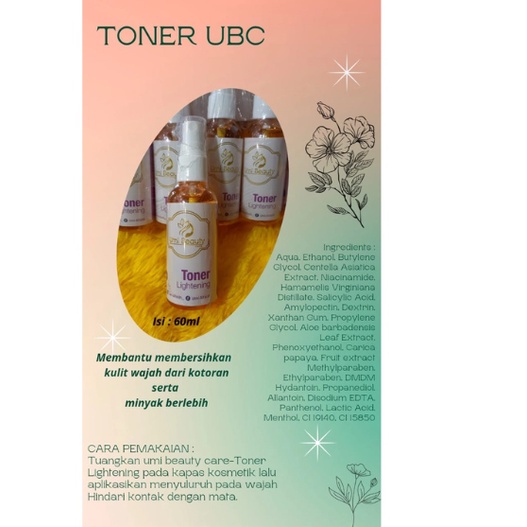 TONER UBC || UMI BEAUTY CARE || UMI AL FATIH