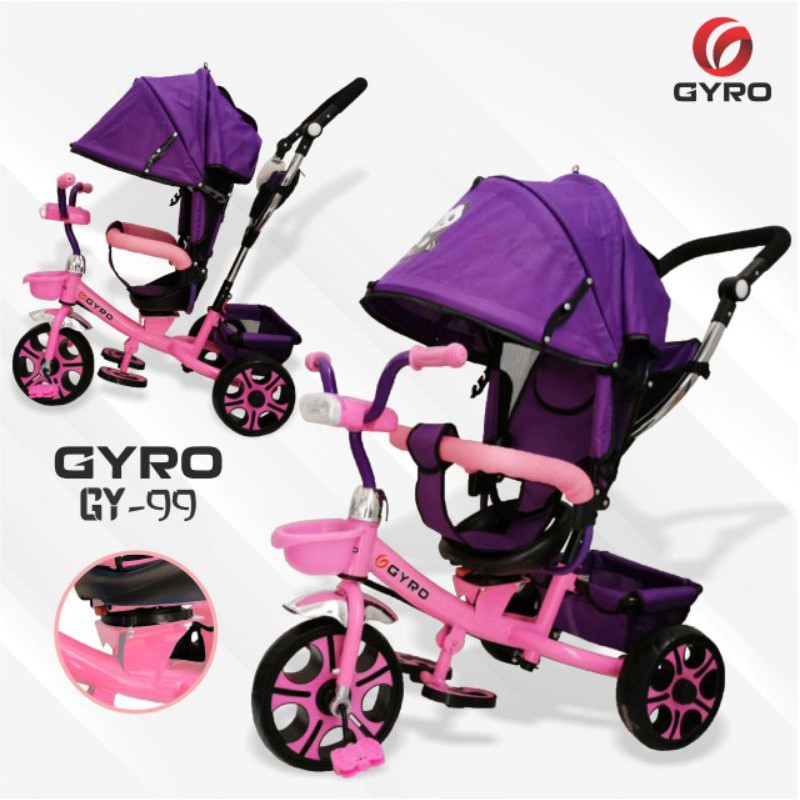 Sepeda roda tiga GYRO stroller terbaru
