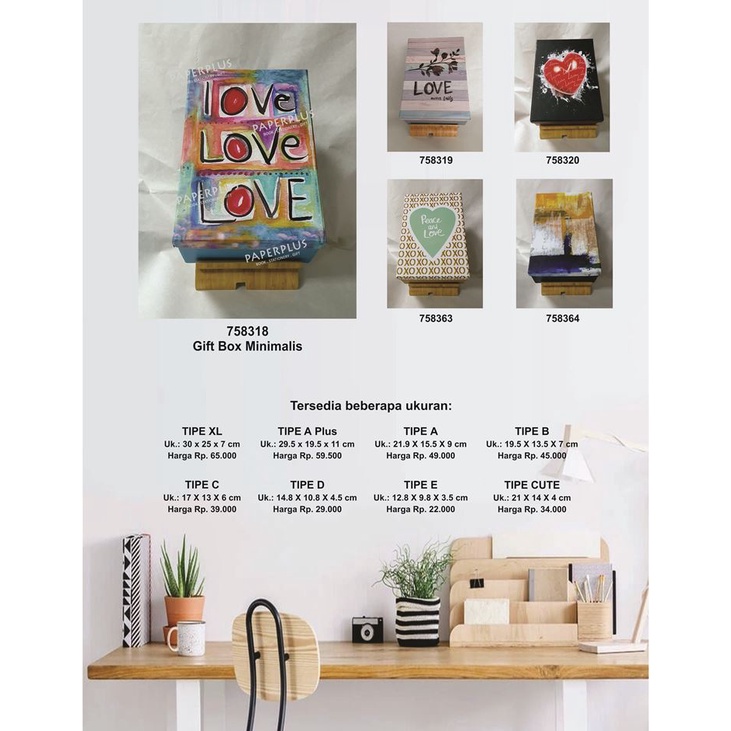 

Kotak kado/Kotak Hadiah/Gift Box Minimalis A Plus_Tiga Love Warna