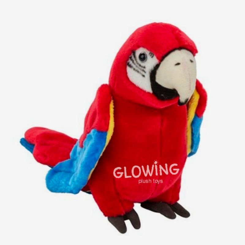Boneka Burung Red Macaw Original