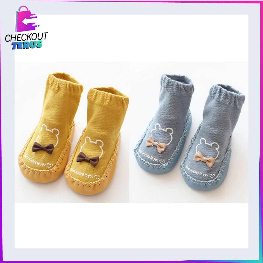 CT P93 Sepatu Kaos Kaki Bayi Prewalker Anti slip Baby Socks Sepatu Bayi Motif Lucu Sepatu Kaos Kaki Anti Tergelincir