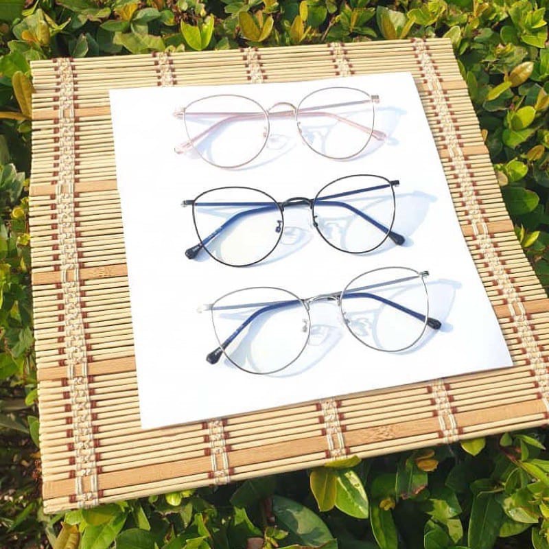 Demodas Kacamata Cat Eye wanita Lensa Photocromic bluecromic antiradiasi blueray gratis minus 6073 Frame kacamata lensa photochromic cateye wanita cewe demodas glasses