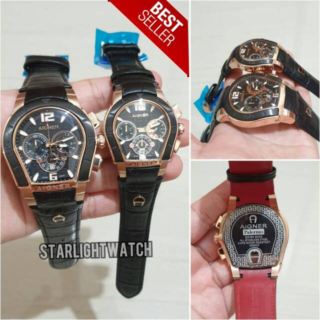 JAM TANGAN AIGNER PALERMO CRONO COUPLE ROSEGOLD