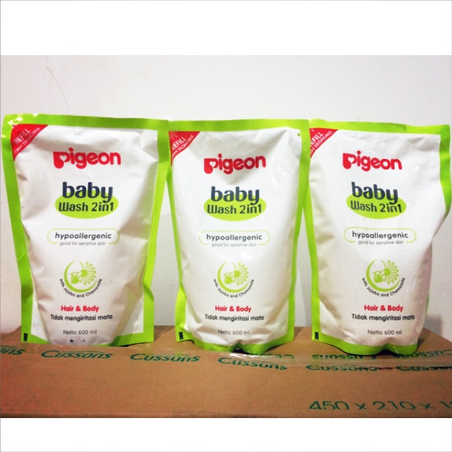 Pigeon Baby Wash 2in1 Chamomile refill 600ml