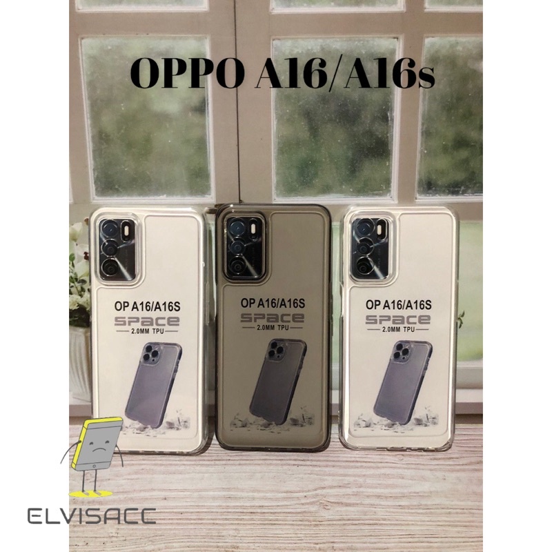 CASE OPPO A16/A16s  CLEAR A16/A16s CASE TPU SOFT CASE BENING SPACE