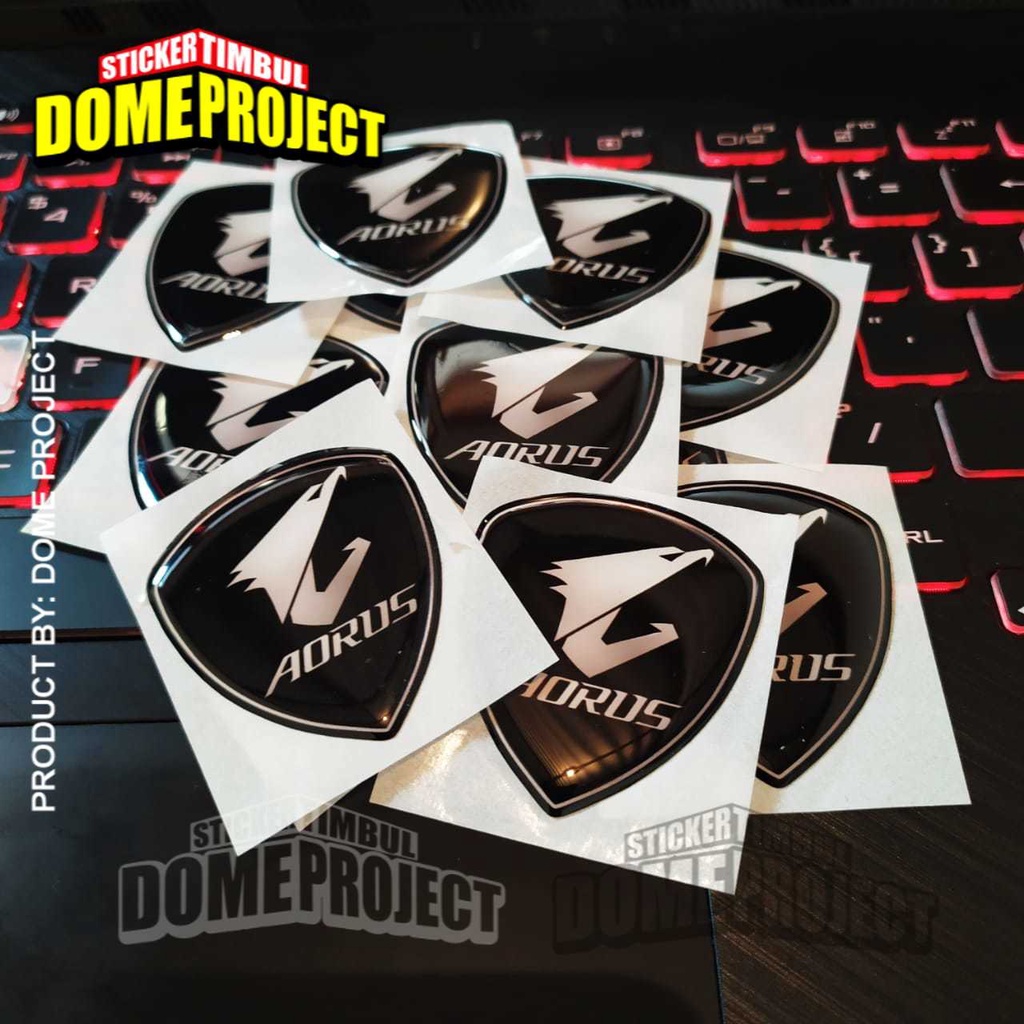 AORUS BADGE STIKER KOMPUTER STIKER PC GAMING AKSESORIES PC GAMING
