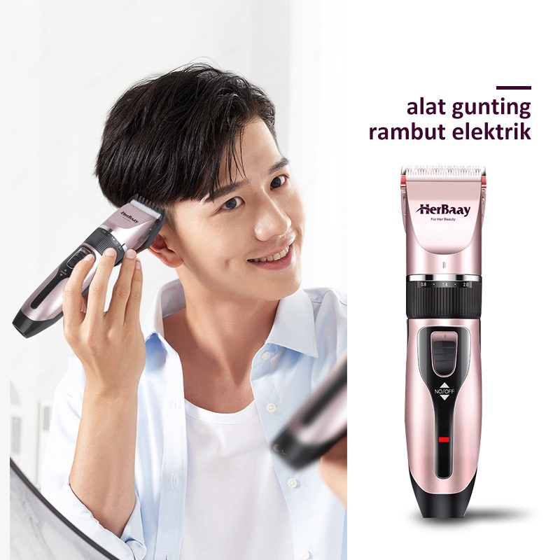 

Herbaay Hair clipper Alat Mesin Cukur Rambut / Hair Clipper Rechargeable