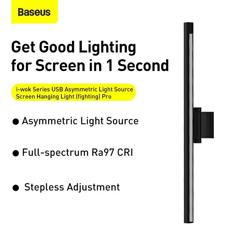 BASEUS i-Wok Series USB Asymmetric Light Source Screen Hanging Light (fighting) Pro - DGIWK-P