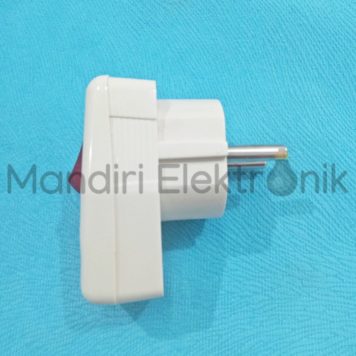 Steker Lampu Amasco Plug With Switch Kuningan 2Pin - 10A AMC7352