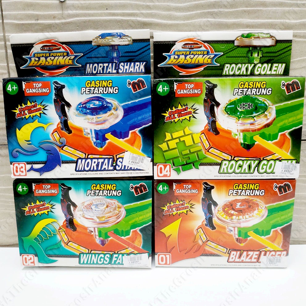 Super Power Gasing Petarung 8855F Gangsing Tarik Beyblade