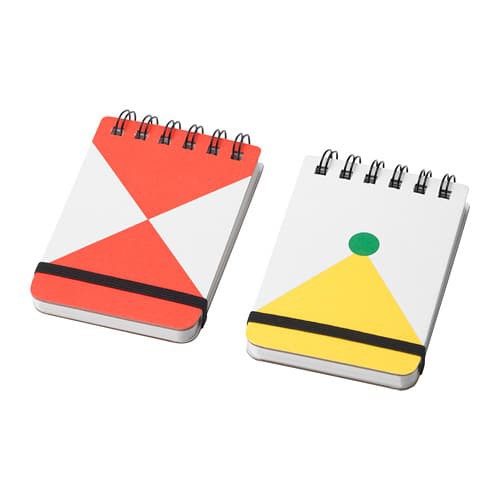 

2pc Knallgul buku memo memo pocket 13x8cm notebook notes kecil