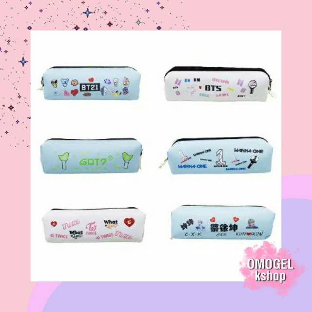

Kotak Pensil KPOP Leather Case Pensil KPOP