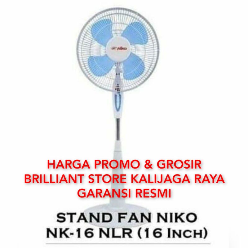 KIPAS ANGIN NIKO BERDIRI 16&quot; NK16NLR/go shop &quot;brilliant store kalijaga raya&quot;