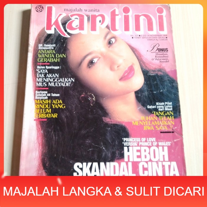 Majalah KARTINI No.527 Nov 1994 DINA LORENZA Langka