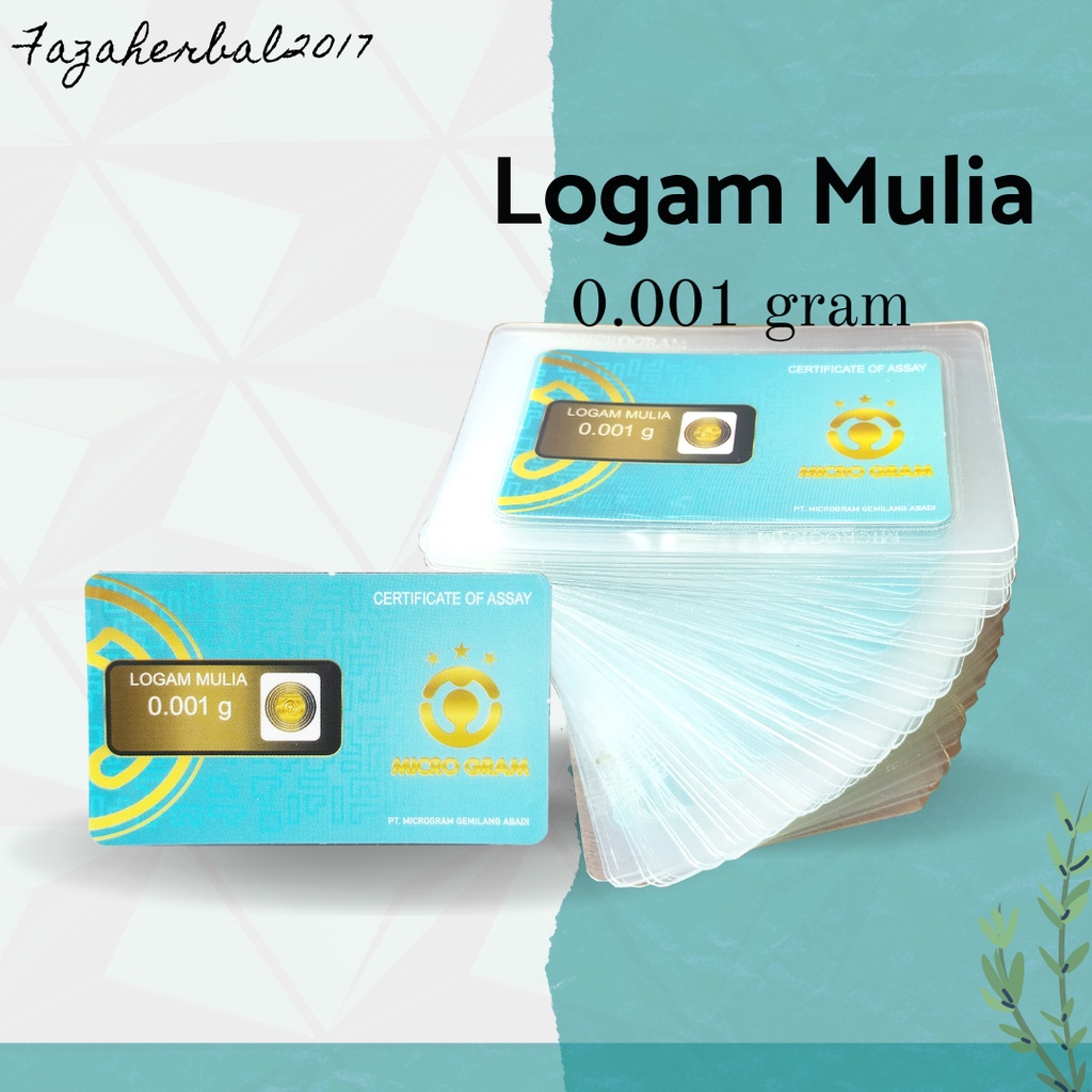 Logam Mulia Micro Gram Certificate Of Assay