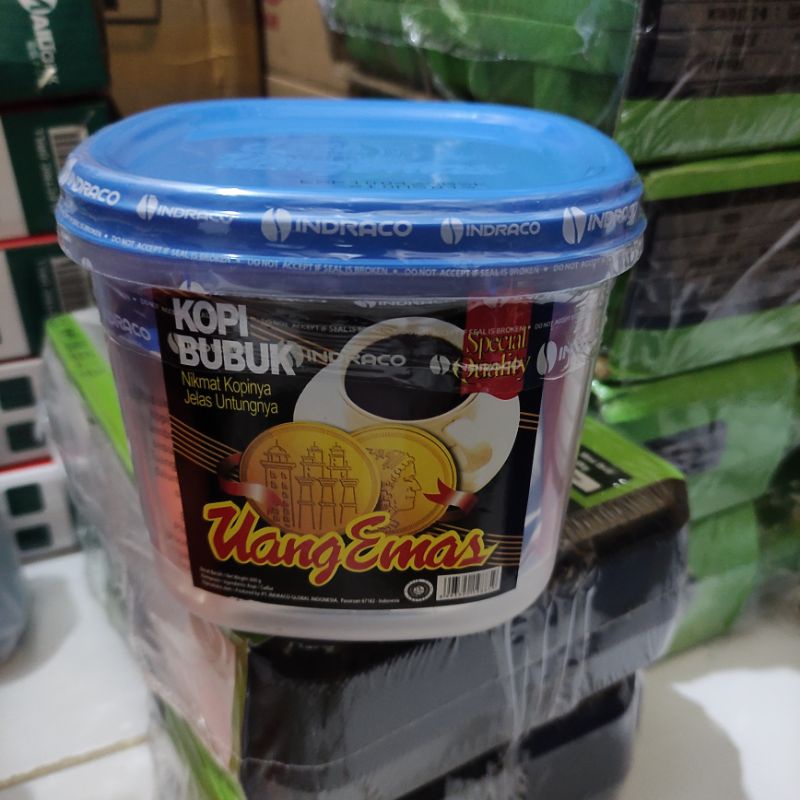 

Kopi uang emas 600gr pahit mantab kemasan tupper harga perkarton
