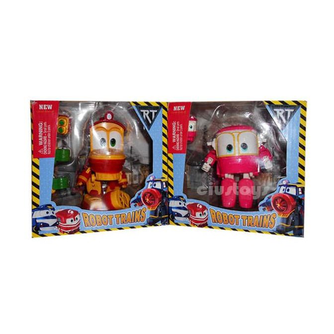 Promo  Terbaru  ROBOT TRAINS SELLY DUCK 1 SET 2 PCS BISA BERUBAH JADI KERETA