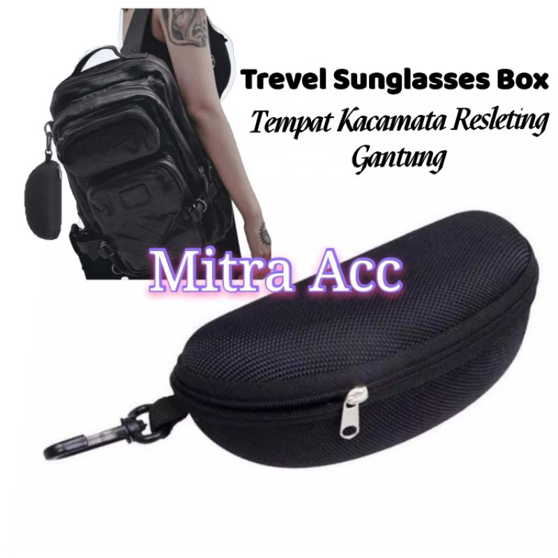 KOTAK BOX TEMPAT KACAMATA SLETING TREVEL BOX SUNGLASSES