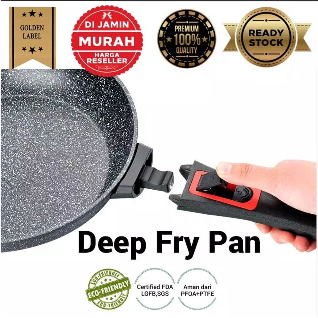 DEEP FRY PAN GOLDEN LABEL Premium Cockware  24 CM X 7,5 CM