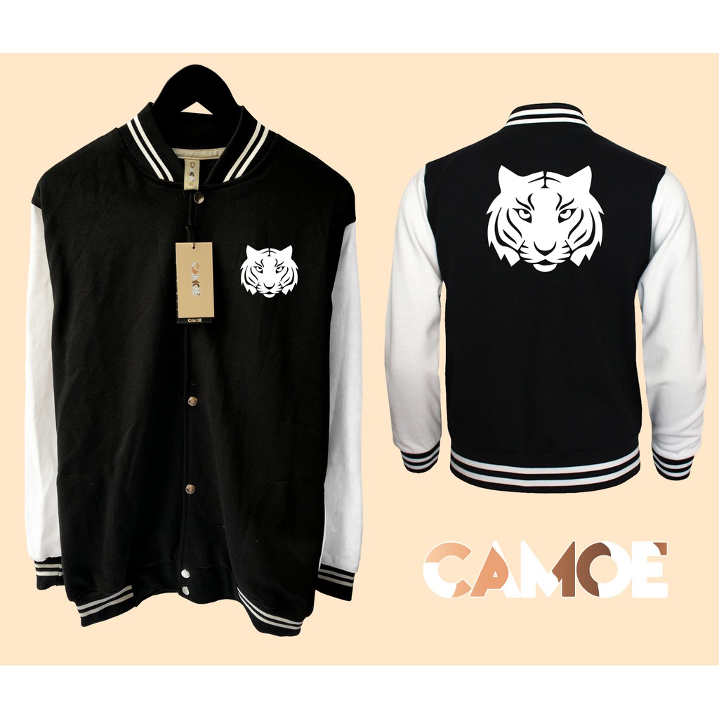 Jaket Varsity Premium Tiger Face Macan Harimau