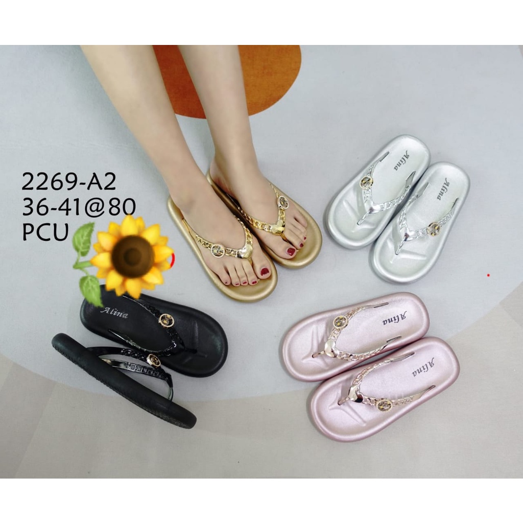 Sandal Karet Jelly Wedges Wanita import Model Terbaru Original Kekinian by AGUNG STYLE Balance 2269-A2