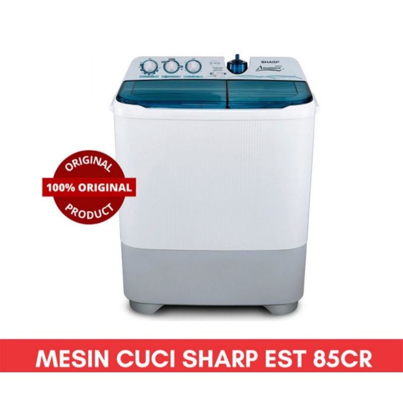 MESIN CUCI 2 TABUNG SHARP TWINTUB EST 85CR