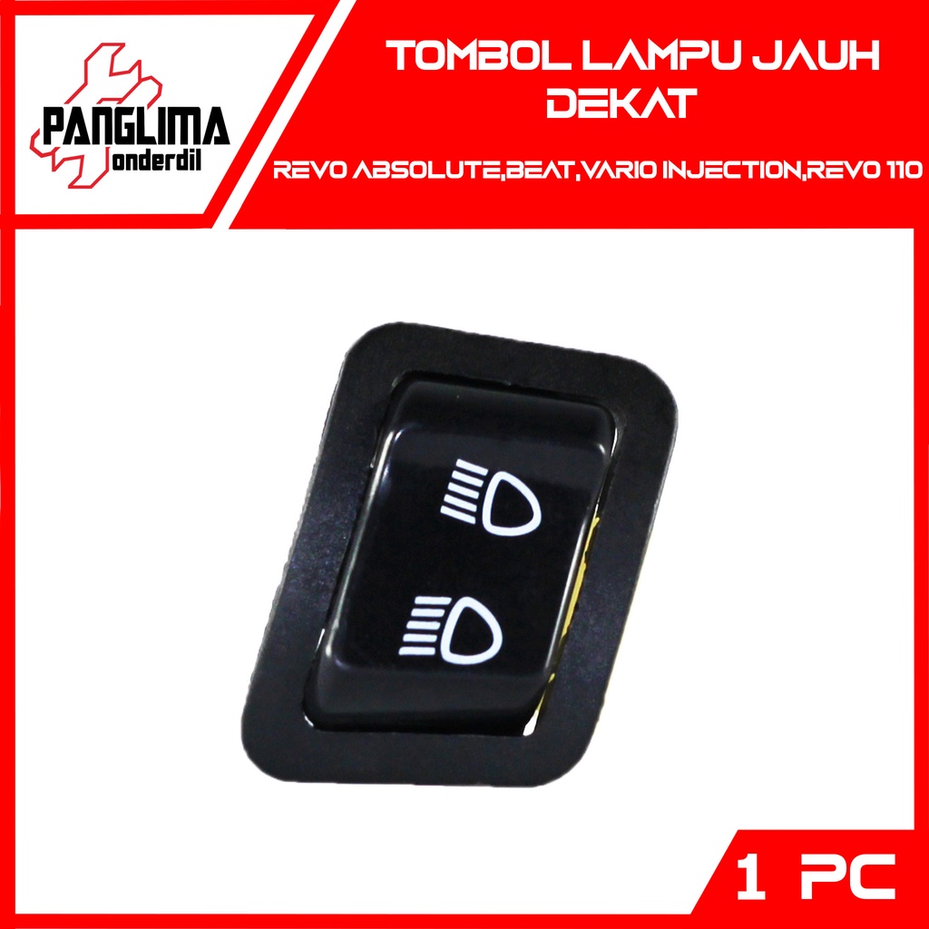 Tombol Jauh Dekat Vario Injection &amp; Beat FI &amp; Revo 110 &amp; Revo Absolute Switch Swit Saklar Lampu Dim Dem